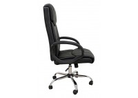 ΠΟΛΥΘΡΟΝΑ ΓΡΑΦΕΙΟΥ ΔΕΡΜΑΤΙΝΗ ΜΑΥΡΗ PVC