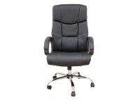 ΠΟΛΥΘΡΟΝΑ ΓΡΑΦΕΙΟΥ ΔΕΡΜΑΤΙΝΗ ΜΑΥΡΗ PVC