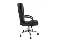 ΠΟΛΥΘΡΟΝΑ ΓΡΑΦΕΙΟΥ ΔΕΡΜΑΤΙΝΗ ΜΑΥΡΗ PVC