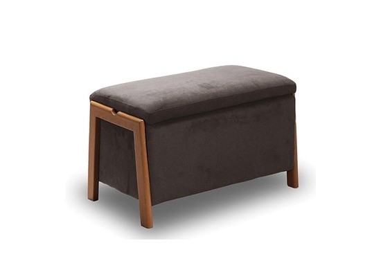 ΣΚΑΜΠΩ ΥΦΑΣΜΑ VELVET ΚΑΦΕ ΜΕ ΑΠΟΘΗΚΕΥΤΙΚΟ ΧΩΡΟ