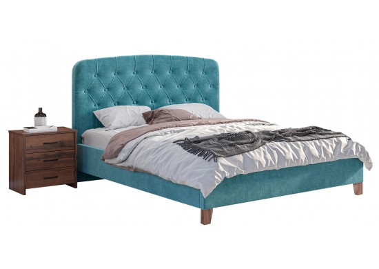 ΚΡΕΒΑΤΙ ΔΙΠΛΟ ΥΦΑΣΜΑ ΜΠΛΕ