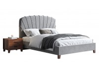 ΚΡΕΒΑΤΙ ΔΙΠΛΟ ΥΦΑΣΜΑ ΓΚΡΙ