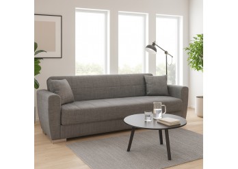 ΚΑΝΑΠΕΣ ΚΡΕΒΑΤΙ 3ΘΕΣΙΟΣ ΜΕ ΑΠΟΘΗΚΕΥΤΙΚΟ ΧΩΡΟ ΥΦΑΣΜΑ ΓΚΡΙ