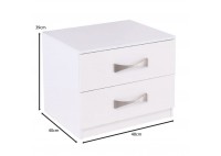 ΚΟΜΟΔΙΝΟ ΛΕΥΚΟ ΜΕ 2 ΣΥΡΤΑΡΙΑ