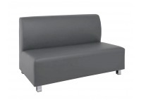 ΚΑΝΑΠΕΣ 2ΘΕΣΙΟΣ ΔΕΡΜΑΤΙΝΗ ΓΚΡΙ PU