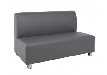 ΚΑΝΑΠΕΣ 2ΘΕΣΙΟΣ ΔΕΡΜΑΤΙΝΗ ΓΚΡΙ PU