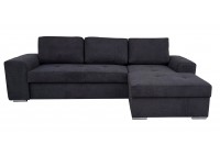 ΚΑΝΑΠΕΣ ΚΡΕΒΑΤΙ ΓΩΝΙΑ ΔΕΞΙΑ ΜΕ ΑΠΟΘΗΚΕΥΤΙΚΟ ΧΩΡΟ ΥΦΑΣΜΑ ΣΚΟΥΡΟ ΓΚΡΙ