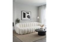 ΚΑΝΑΠΕΣ 3ΘΕΣΙΟΣ ΥΦΑΣΜΑ TEDDY ΑΣΠΡΟ