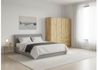 ΝΤΟΥΛΑΠΑ 4ΦΥΛΛΗ ΑΝΟΙΓΟΜΕΝΗ ARTISAN OAK ΜΕ 2 ΣΥΡΤΑΡΙΑ