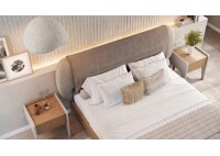 ΚΡΕΒΑΤΙ ΔΙΠΛΟ HONEY PALE OAK
