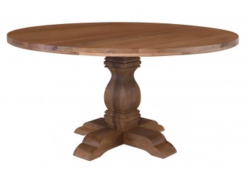 ΤΡΑΠΕΖΙ ΞΥΛΙΝΟ MANGO ΑΠΟΧΡΩΣΗ SMOKE WALNUT