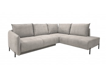 ΚΑΝΑΠΕΣ ΚΡΕΒΑΤΙ ΓΩΝΙΑ ΔΕΞΙΑ ΜΕ ΑΠΟΘΗΚΕΥΤΙΚΟ ΧΩΡΟ ΥΦΑΣΜΑ ΓΚΡΙ - ΜΠΕΖ