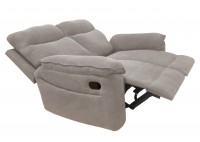 ΚΑΝΑΠΕΣ 2ΘΕΣΙΟΣ ΑΝΑΚΛΙΝΟΜΕΝΟΣ RELAX ΥΦΑΣΜΑ ΜΠΕΖ