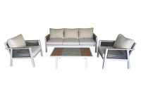 ΣΑΛΟΝΙ ΣΕΤ ALU ΑΣΠΡΟ - ROPE WICKER ΑΝΘΡΑΚΙ ΜΕ ΜΑΞΙΛΑΡΙΑ ΕΚΡΟΥ