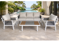 ΣΑΛΟΝΙ ΣΕΤ ALU ΑΣΠΡΟ - ROPE WICKER ΑΝΘΡΑΚΙ ΜΕ ΜΑΞΙΛΑΡΙΑ ΕΚΡΟΥ