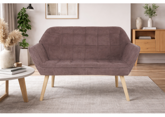 ΚΑΝΑΠΕΣ 2ΘΕΣΙΟΣ ΥΦΑΣΜΑ VELURE ΚΑΦΕ