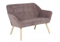 ΚΑΝΑΠΕΣ 2ΘΕΣΙΟΣ ΥΦΑΣΜΑ VELURE ΚΑΦΕ