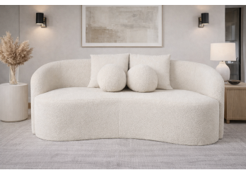 ΚΑΝΑΠΕΣ 2ΘΕΣΙΟΣ ΥΦΑΣΜΑ TEDDY ΑΣΠΡΟ