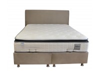 ΚΡΕΒΑΤΙ ΔΙΠΛΟ ΜΕ ΑΠΟΘΗΚΕΥΤΙΚΟ ΧΩΡΟ ΥΦΑΣΜΑ ΜΠΕΖ ΓΙΑ ΣΤΡΩΜΑ 140Χ200