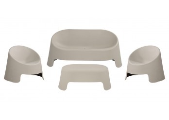 ΣΑΛΟΝΙ ΣΕΤ PP - UV ΓΚΡΙ