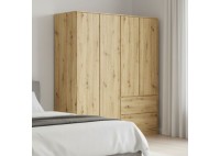 ΝΤΟΥΛΑΠΑ 4ΦΥΛΛΗ ΑΝΟΙΓΟΜΕΝΗ ARTISAN OAK ΜΕ 2 ΣΥΡΤΑΡΙΑ