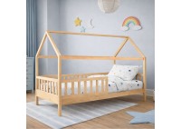 ΚΡΕΒΑΤΙ ΠΑΙΔΙΚΟ ΜΟΝΟ ΞΥ΄ΛΙΝΟ MONTESSORI ΓΙΑ ΣΤΡΩΜΑ 090Χ190