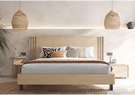 ΚΡΕΒΑΤΙ ΔΙΠΛΟ NATURAL OAK