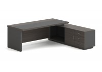 ΓΡΑΦΕΙΟ ΔΕΞΙΑ ΓΩΝΙΑ ΑΠΟΧΡΩΣΗ GREY WALNUT