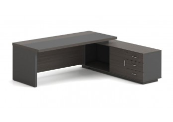 ΓΡΑΦΕΙΟ ΔΕΞΙΑ ΓΩΝΙΑ ΑΠΟΧΡΩΣΗ GREY WALNUT