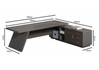 ΓΡΑΦΕΙΟ ΔΕΞΙΑ ΓΩΝΙΑ ΑΠΟΧΡΩΣΗ GREY WALNUT