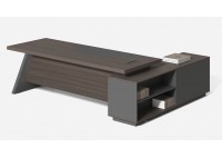 ΓΡΑΦΕΙΟ ΑΡΙΣΤΕΡΗ ΓΩΝΙΑ ΑΠΟΧΡΩΣΗ GREY WALNUT